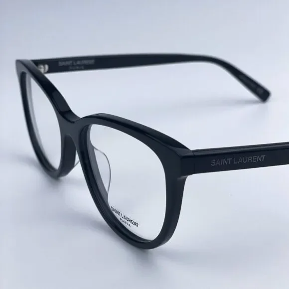 SALE! NEW Saint Laurent SL504 001 Shiny Black Cat Eye Women Eyeglasses - Picture 7 of 12